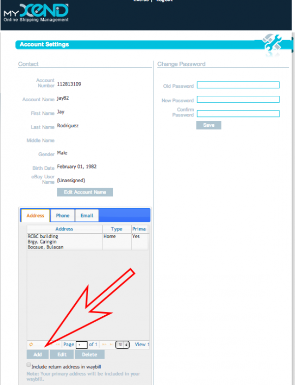 2. Setting up Xend Account